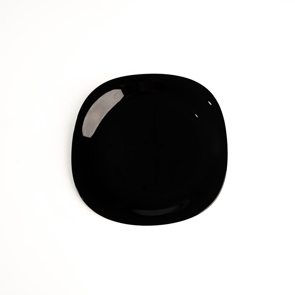 PLATO TRINCHE CUADRADO 11 PULGADAS NEGRO (Caja con 36 piezas)