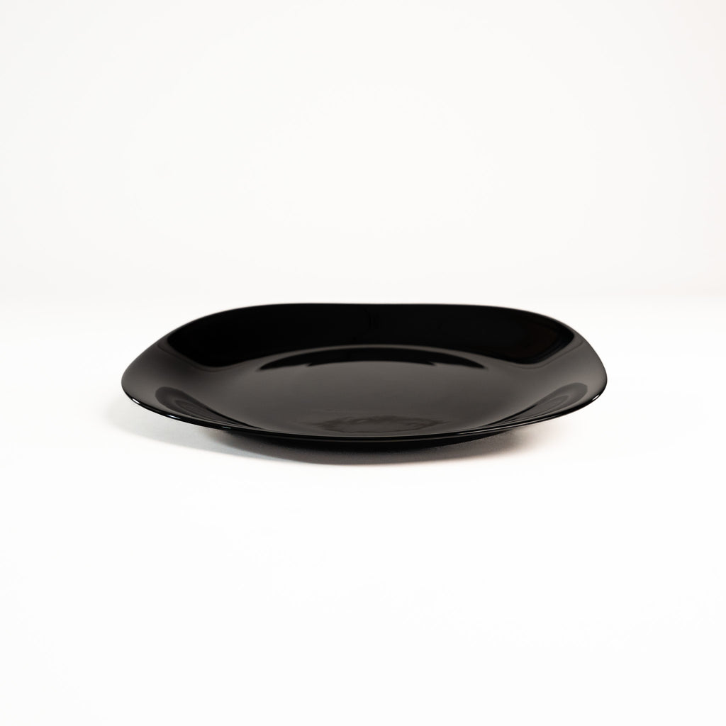 PLATO TRINCHE CUADRADO 11 PULGADAS NEGRO (Caja con 36 piezas)