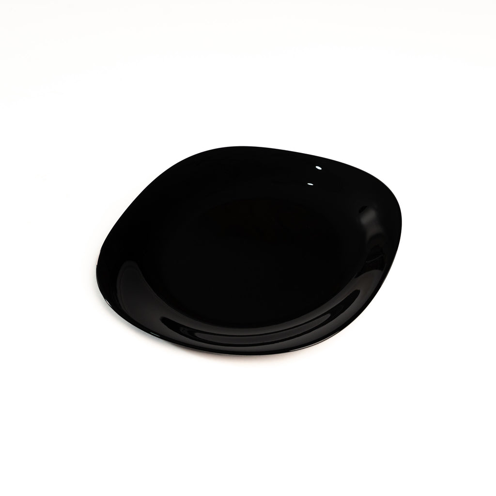 PLATO TRINCHE CUADRADO 11 PULGADAS NEGRO (Caja con 36 piezas)