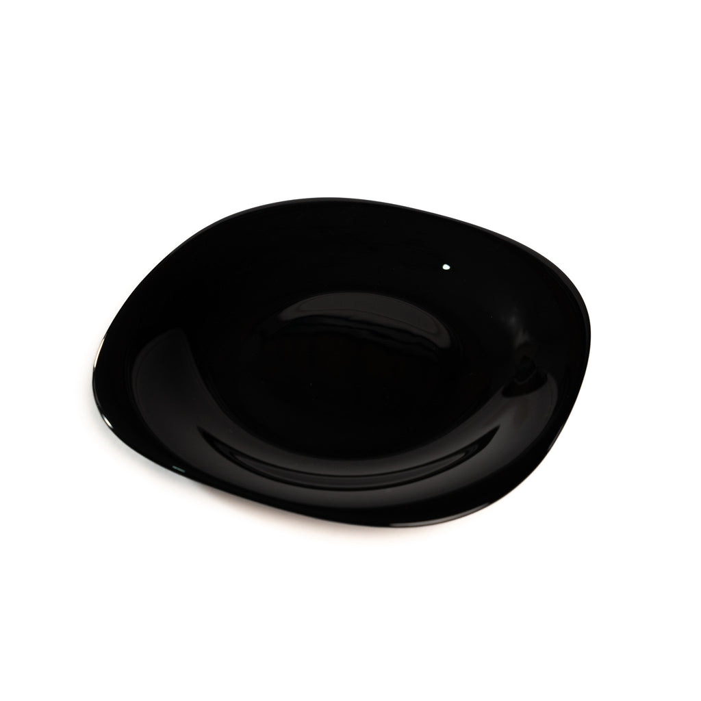 PLATO PASTEL CUADRADO 8 PULGADAS NEGRO (Caja con 48 piezas)