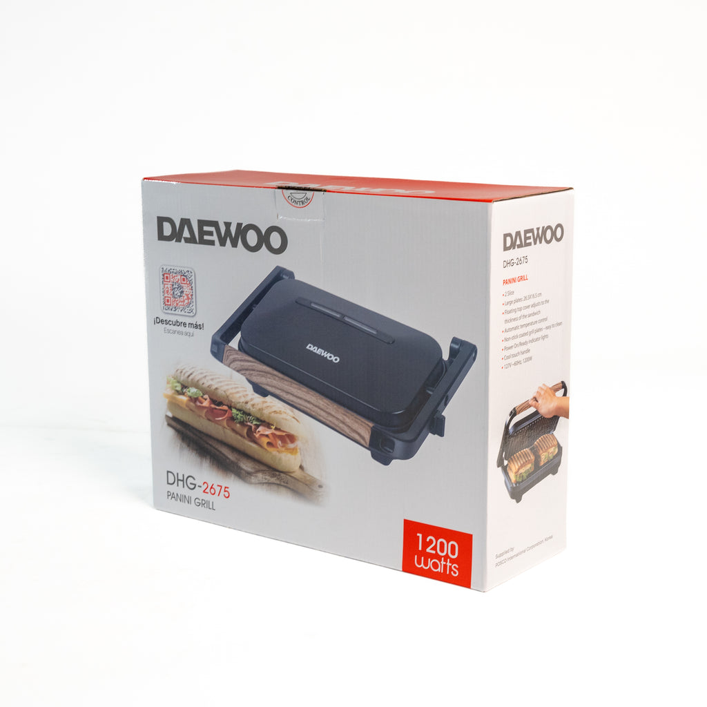 PANNINI GRILL BLANCO CON MADERA