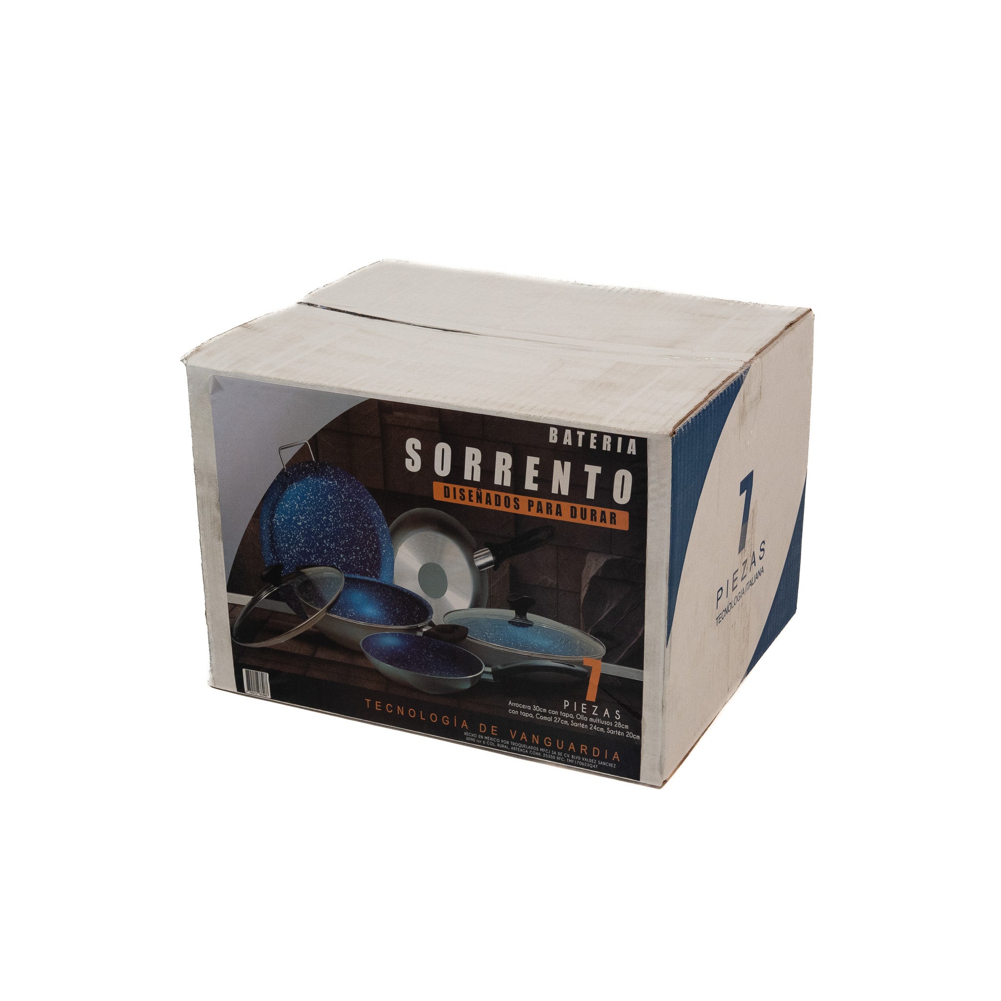 BATERIA SORRENTO STONE ZAFIRO 3 MM (Caja con 7 piezas)