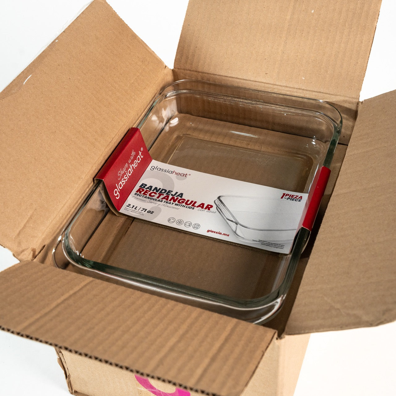 BANDEJA RECTANGULAR 2.1L (Caja con 4 piezas)