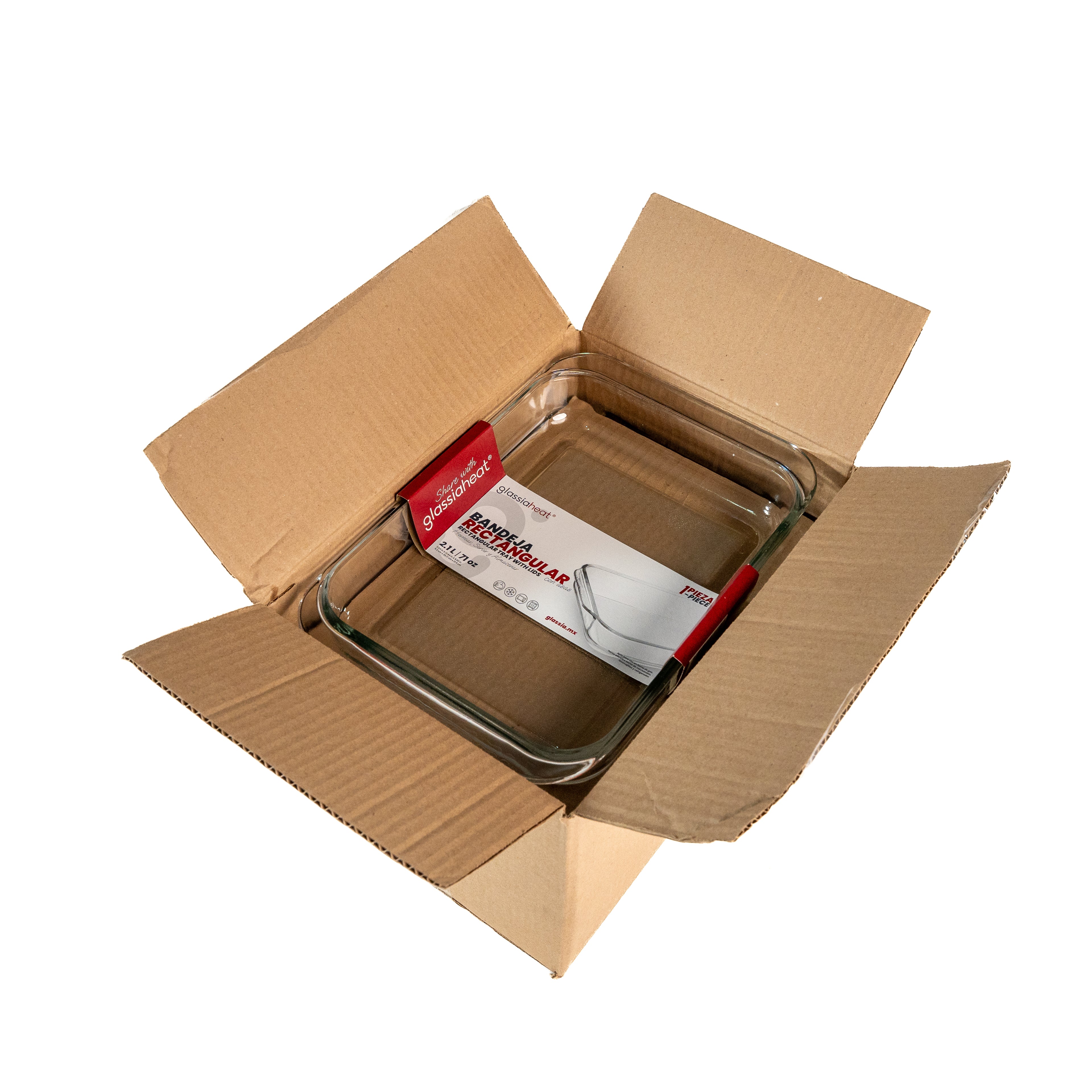 BANDEJA RECTANGULAR 2.1L (Caja con 4 piezas)
