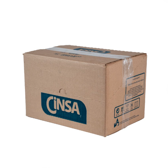 VASO RECTO 8 AZUL TURQUEZA CINSA (Caja con 12 piezas)