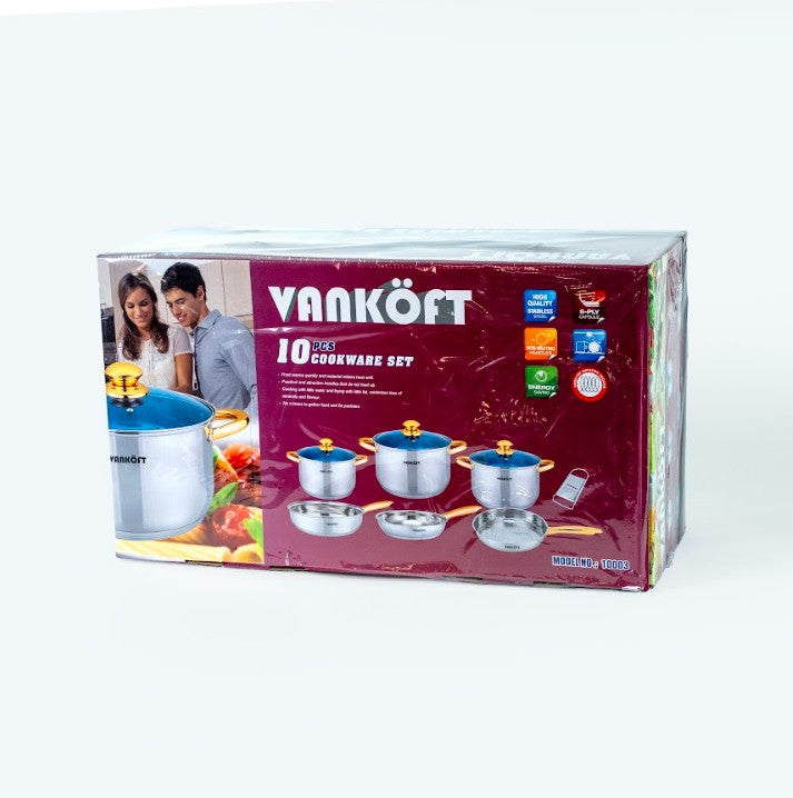 BATERIA ACERO INOXIDABLE 10 PIEZAS