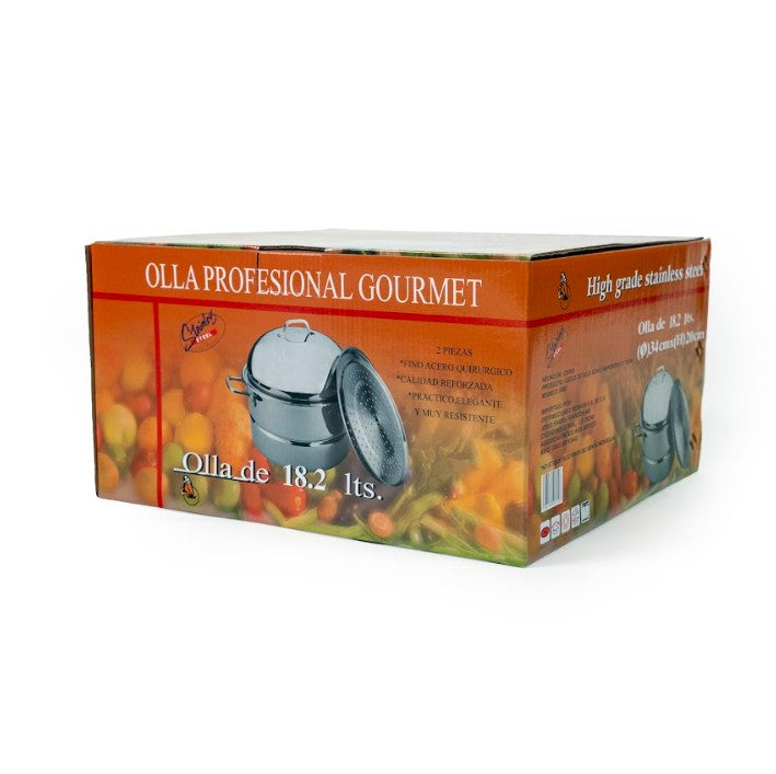 JUEGO CHEF 2 VAP STEAMER ACERO GOUR.