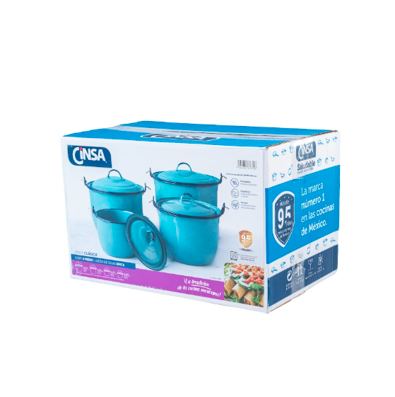 JUEGO DE OLLAS GRETA AZUL