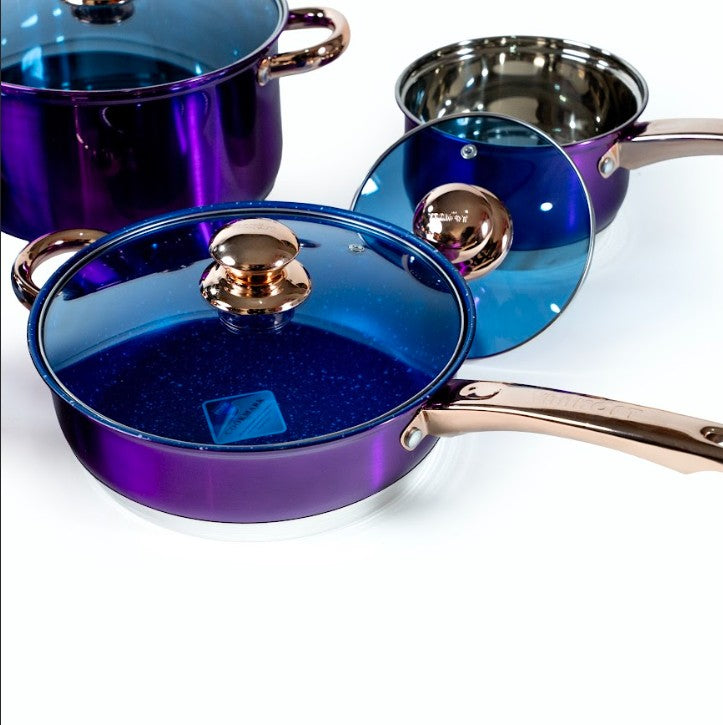 BATERIA ZAFIRO 12 PIEZAS MORADA