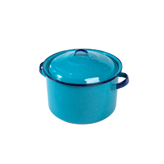 OLLA RECTA 24 OREJAS ROLADAS AZUL TURQUEZA (Caja con 4 piezas)