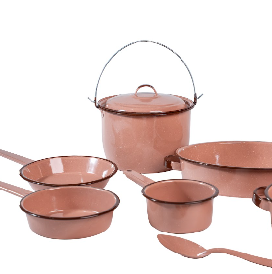 BATERIA RUBI ROSA PETALO JASP (Caja con 11 piezas)
