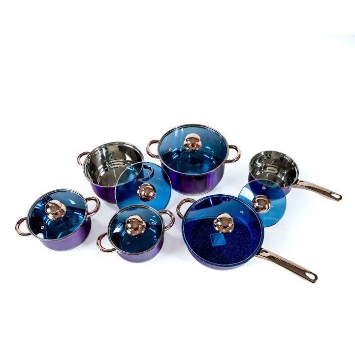 BATERIA ZAFIRO 12 PIEZAS MORADA
