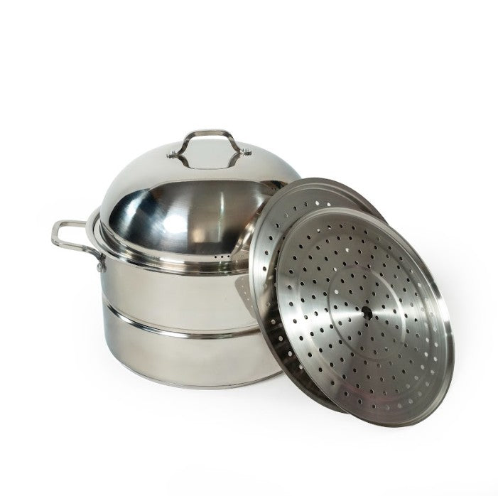 JUEGO CHEF 2 VAP STEAMER ACERO GOUR.