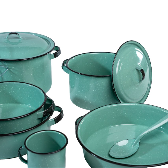 BATERIA YAQUI VERDE JADE (Caja con 13 piezas)